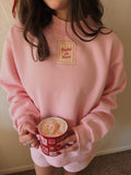 Darling Pink Rooted In Love Mockneck