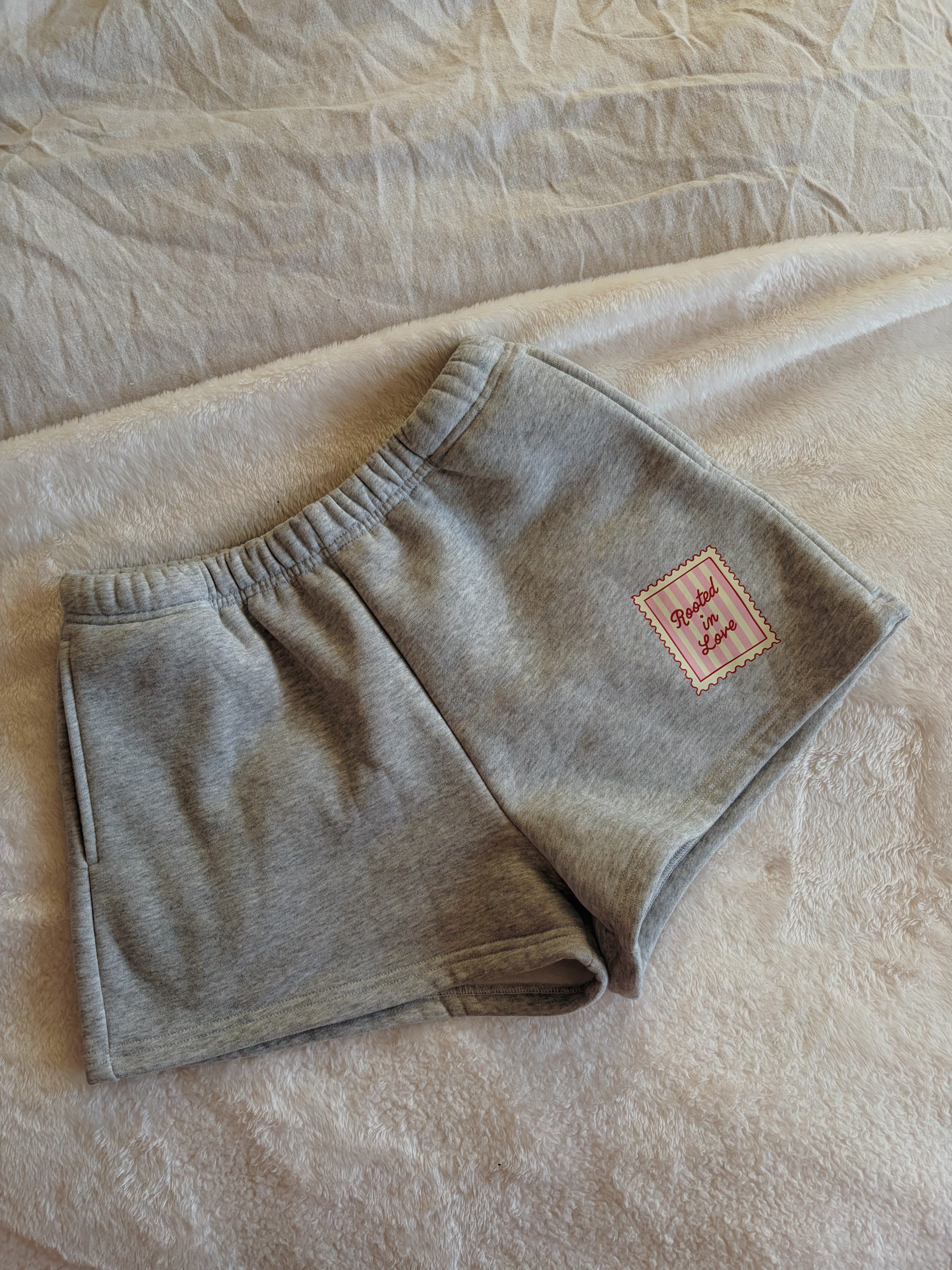 Cozy Grey Rooted In Love Sweat Shorts – Rooted In Love Club